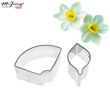 Daffodil Flower Petals Cutter Slicer Baking Tools for Cakes Fondant Cookie Mould Stainless Steel Cake Decorating Tools SA353 2024 - buy cheap