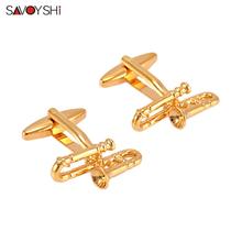 SAVOYSHI Gold color Cufflinks for Mens Suit Shirt Cuff buttons High Quality Musical instrument Cuff links Fashion Party Gift 2024 - buy cheap