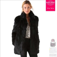 2018 Winter women's coat faux fox fur coat stand collar long sleeve warm jacket imitation fur coat fashion slim outerwear L1504 2024 - buy cheap