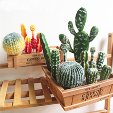 Cactus vivo de plantas artificiales, decoración de flor falsa para boda/fiesta/dormitorio/oficina, plantas decorativas para el hogar, 1 ud. 2024 - compra barato