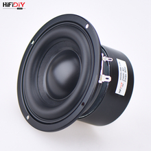 HIFIDIY AUDIO 4.5 inch 80W Round Woofer Speaker High power BASS Home Theater 2.1 Subwoofer Unit 2 Crossover Louspeakers SB4-116S 2024 - buy cheap