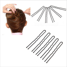 Moda 50 pçs hairpin grampo de metal preto u forma onda barrette ferramenta de estilo de cabelo feminino casamento jóias acessórios para o cabelo 2024 - compre barato