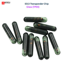 Keyecu 10PCS 2017 Car Blank ID13 Key Chip,Transponder Chip Glass (TP03) for Honda 2024 - buy cheap