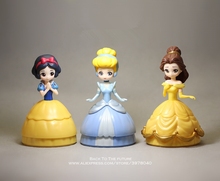 Disney Princess Snow White Cinderella 13cm 3pcs/set Action Figure Model Anime Mini Decoration PVC Collection Figurine Toys model 2024 - buy cheap