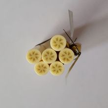 A-20 de arcilla polimérica para uñas, caña con forma de plátano, fruta amarilla, 5mm, 100 Uds., envío gratis 2024 - compra barato