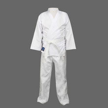 Dobok-fantasia de karatê 55% algodão, uniforme de qualidade infantil e adulto, wtf, taekwondo, chute, boxe, mma, arte marcial, roupas de treino 2024 - compre barato