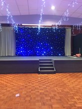 Velvet star curtain LED drape with meteor shower effect dance background DMX controller party wedding supplies can be customized 2024 - buy cheap