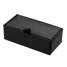 Caja de gemelos de camisa rectangular negra WN, caja de regalo pequeña de diseño clásico, ancho y alto, 8,5x4,5x3,5, Envío Gratis, 12 unids/lote 2024 - compra barato