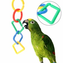 Подвесная игрушка-попугай для животных, подвесной мост, жевательные игрушки, качели для птиц, клетка-палочки, игрушки для птиц 2024 - купить недорого