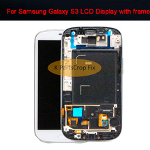 Amoled 4,8 ''дюймовый ЖК-дисплей для SAMSUNG Galaxy S3 LCD дисплей GT-i9300 i9300i сенсорный экран с рамкой дигитайзер замена i747 i535 2024 - купить недорого