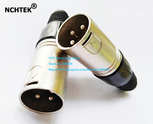 NCHTEK Microphone 3Pin Male Plug Speaker XLR Connector/Free Shipping/20PCS 2024 - buy cheap