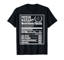 Mosin Nagant Nutrition Facts Summer Fashion Short Sleeve Tees Brand Clothing Men Tops Round Neck Style Shirt Design Website 2024 - buy cheap