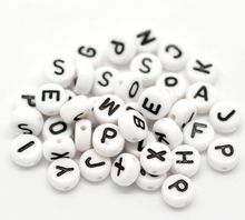 DoreenBeads White Mixed Letter/Alphabet Acrylic Beads 7mm(1/4"),sold per pack of 1000 2024 - buy cheap