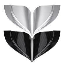 2pcs Car Accessories Front Door A Pillar Triangle Cover Trim for Hyundai Encino Kauai Kona 2017 2018 2019 2020 SUV Chrome/Carbon 2024 - buy cheap