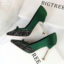 BIGTREE Heels Women Pumps 2022 New Pumps Women Shoes High Heels Shoes Fashion Stiletto Wedding Shoes Sexy Party Shoes 2024 - buy cheap