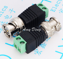 100pcs/lot  joint green joint monitoring joint camera connector BNC free welding BNC head adapter 2024 - buy cheap