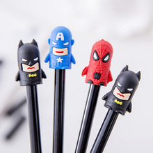 1 PCS New Cute Super Hero Cartoon  Pen Head Creative Gel Pens Signing Pen For Kids Novelty Gift Stationery School Supplies 2024 - buy cheap