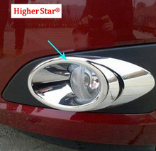Higher star ABS chrome 2pcs car Front Fog lamp Cover,decoration cover for CHEVROLET Aveo/sonic sedan/hatchback 2011-2014 2024 - buy cheap