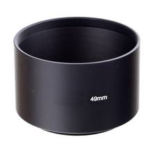 49mm black long Metal LENS HOOD for canon nikon 49mm lens 2024 - buy cheap