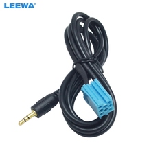 LEEWA Автомобильное CD-радио аудио 3,5 мм 8-контактный разъем AUX кабель входной адаптер для Mercedes Benz Smart 450 AUX кабель провода # CA5803 2024 - купить недорого