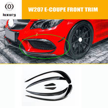 E Coupe Carbon Fiber Front Bumper Trim Splitter for Benz W207 C207 E200 E300 E400 E500 2 Door with Amg Package 2014 - 2017 2024 - buy cheap