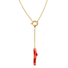 Barroco moda jóias vermelho coral pingente colar boêmio longo corrente em camadas colar presente feminino colares & pingentes 2020 2024 - compre barato