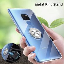 Funda con soporte para anillo de dedo para Huawei nova 3 p20 lite, funda con soporte magnético para Huawei mate20 p30 lite pro nova4 honor V20 2024 - compra barato