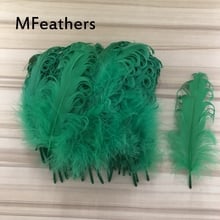 500pcs/lot 13-20cm Dyed Deep Green Natural Large Goose Feather 6-8" For Craft Dress Clothes Hats Embellishments Floral Decorates 2024 - buy cheap