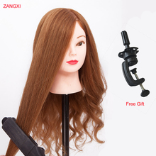 Women Maniqui Hairdressing Practice Heads Maniquies Female Training Hairdresser Styling Head Educational Mannequin Head Hair 2024 - buy cheap