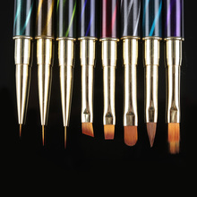 1Pc delineador de Gel UV pintura pluma de dibujo de cepillos para UV Gel de ojo de gato de diamantes de imitación manejar herramientas de manicura 2024 - compra barato