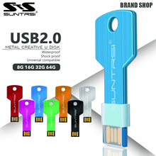 Suntrsi Metal USB Flash Drive 16gb 32gb Pendrive Real Capacity 64gb USB Flash High Sspeed USB2.0 Memory Stick Flash Drive 2024 - buy cheap