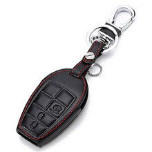 Leather Key Holder For Jeep Grand Cherokee Compass Patriot Dodge Journey Chrysler 300C Leather Wallet Keychain For Jeep Key Case 2024 - buy cheap