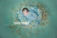 Dvotinst Newborn Baby Photography Props Wool Basket Background Round Blanket Mat Fotografia Accessory Studio Shooting Photo Prop 2024 - buy cheap