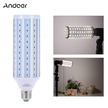 Andoer-bombilla de luz LED para estudio de fotografía, 5500K, 60W, 120 cuentas, lámpara de maíz, enchufe E27 2024 - compra barato