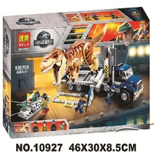 10927 Jurassic World T. rex Transport Building Kit Compatible Legoings 75933 Building Toys Blocks Set 2024 - buy cheap