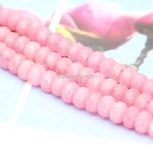 5X8mm Pink Opaque Gem Accessories Crafts Loose Beads Stone Accessory Part DIY Jewelry Making Design 15inch For Women Girls Gifts 2024 - buy cheap