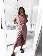 2018 Womens Long bandage Dress Short Sleeveless bodycon irregular dresses Evening Party fashion Summer Beach Sundress clothes 2024 - buy cheap