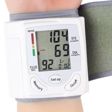 Auto LCD Digital Upper Arm Blood Pressure Meter Wrist BP Home Heart Beat Pulse Monitor with Cuff Health Care Instrument 2024 - buy cheap