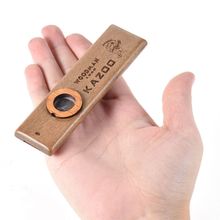 2019 Classic wooden kazoo beautiful smooth surface musical instrument grade with attached film metal box Simple construction 2024 - buy cheap