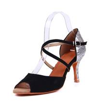 Woman Ballroom Latin Dance Shoes Salsa Tango Bachata Dancing Shoes Suede Sole Social Party&Wedding Dance Shoes va45 2024 - buy cheap