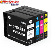 Cartucho de tinta para impresora de inyección de tinta, Compatible con Canon Ib4010, IB4110, MB5110, MB5310, PGI-2100, PGI2100, 2100XL 2024 - compra barato