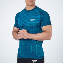 Men Running Tight Short T-shirt compression Quick dry t shirt Male Gym Fitness Bodybuilding jogging Man Tees Tops Brand clothing 2024 - buy cheap