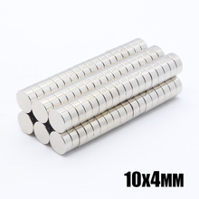 50pcs 10x4 mm Neodymium magnet 10*4 Rare Earth small Strong Round permanent 10*4mm fridge Electromagnet NdFeB nickle magnetic 2022 - buy cheap