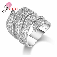Luxury Charm Big Ring for Women Wedding Appointment Jewelry High Quality Lover Girlfriend Birthday Gift Popular Sale 2024 - buy cheap