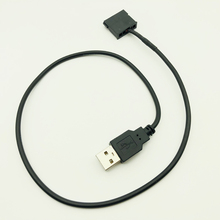 Адаптер питания SATA-USB, 5 В, штекер на 15 контактов, разъем SATA, черный, 50 см 2024 - купить недорого