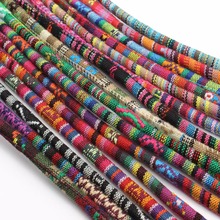 LOULEUR 1 meter/lot 16colors 6mm Colorful Fabric Cotton Cords Rope String Jewelry Cords for Necklaces Bracelets Jewelry Making 2024 - buy cheap