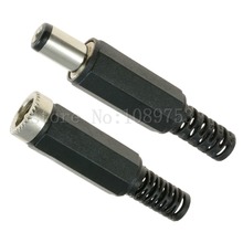 10 Pair (20pcs) 2.1mm x 5.5mm Male + Female DC Power Plug Socket Jack Connector 2024 - buy cheap