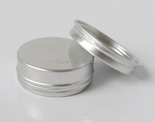 Tarro de aluminio para cremas de 25g, latas de 25ML, tarro de Metal con tapa de rosca, tarro de aluminio para cosméticos, 100 unids/lote 2024 - compra barato