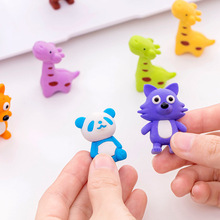 2 Pcs Pencil Eraser Rubber Lovely Panda Giraffe Fox Students Stationery Cute Erasers Material Drawing Escolar Prize for Kids 2024 - buy cheap
