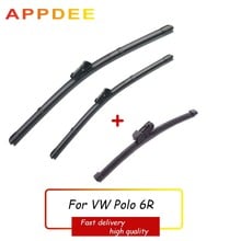 APPDEE LHD Wiper Front Rear Wiper Blades Set For VW Polo 6R Hatchback 2009-2017 Windshield Windscreen Window 24"+16"+11" 2024 - buy cheap